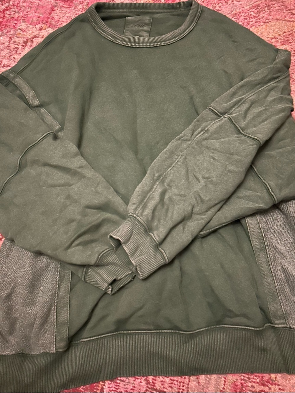 Aerie Green Crewneck Sweatshirt size medium